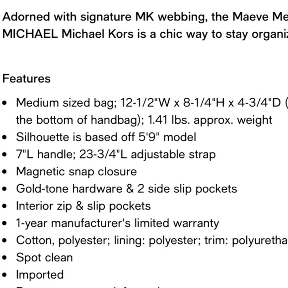 Michael Kors Maeve Tote Crossbody So Nice! - Picture 8 of 10